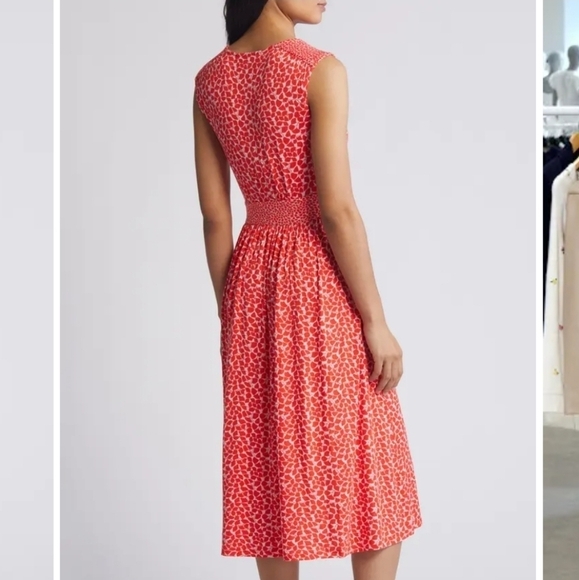 NWT Boden Red Botanic Sprig dress size 2P - Picture 5 of 8